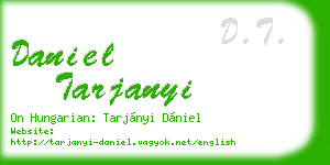 daniel tarjanyi business card